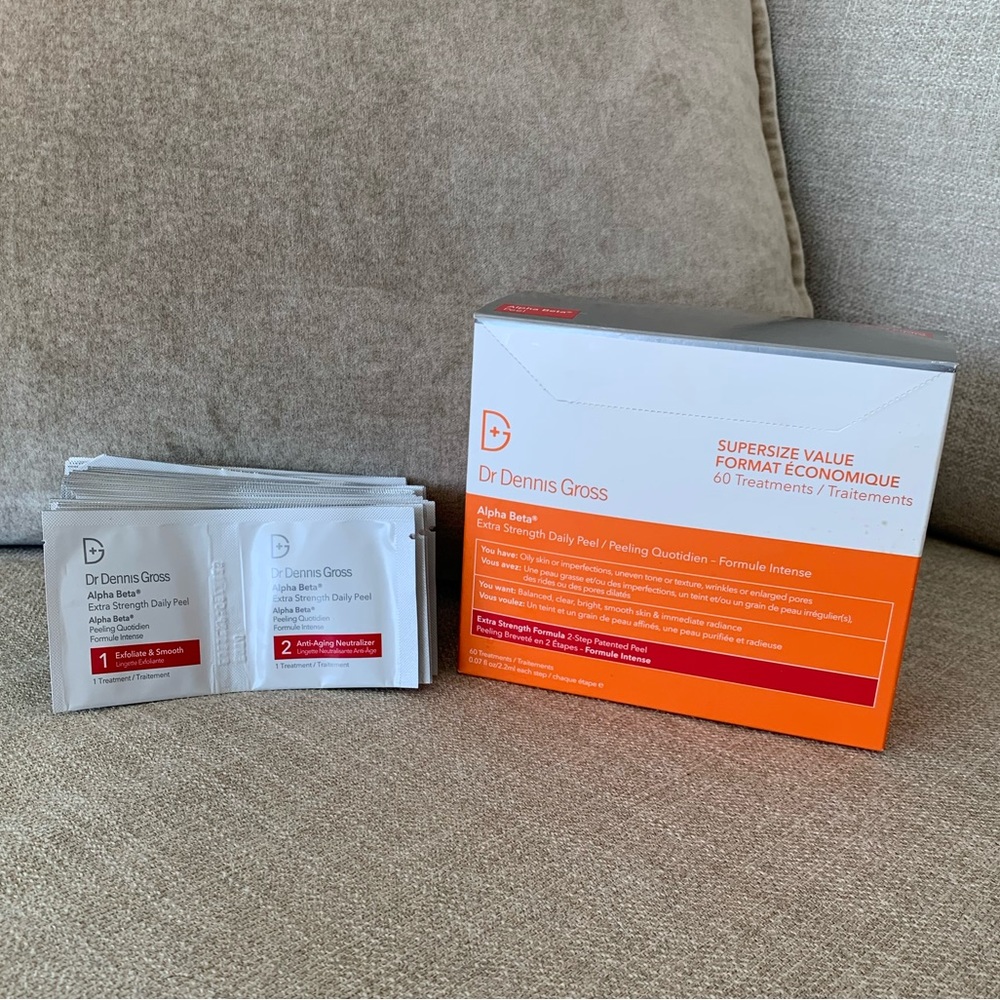 Dr Dennis Gross Alpha Beta extra strength daily peel two-step packets (2…